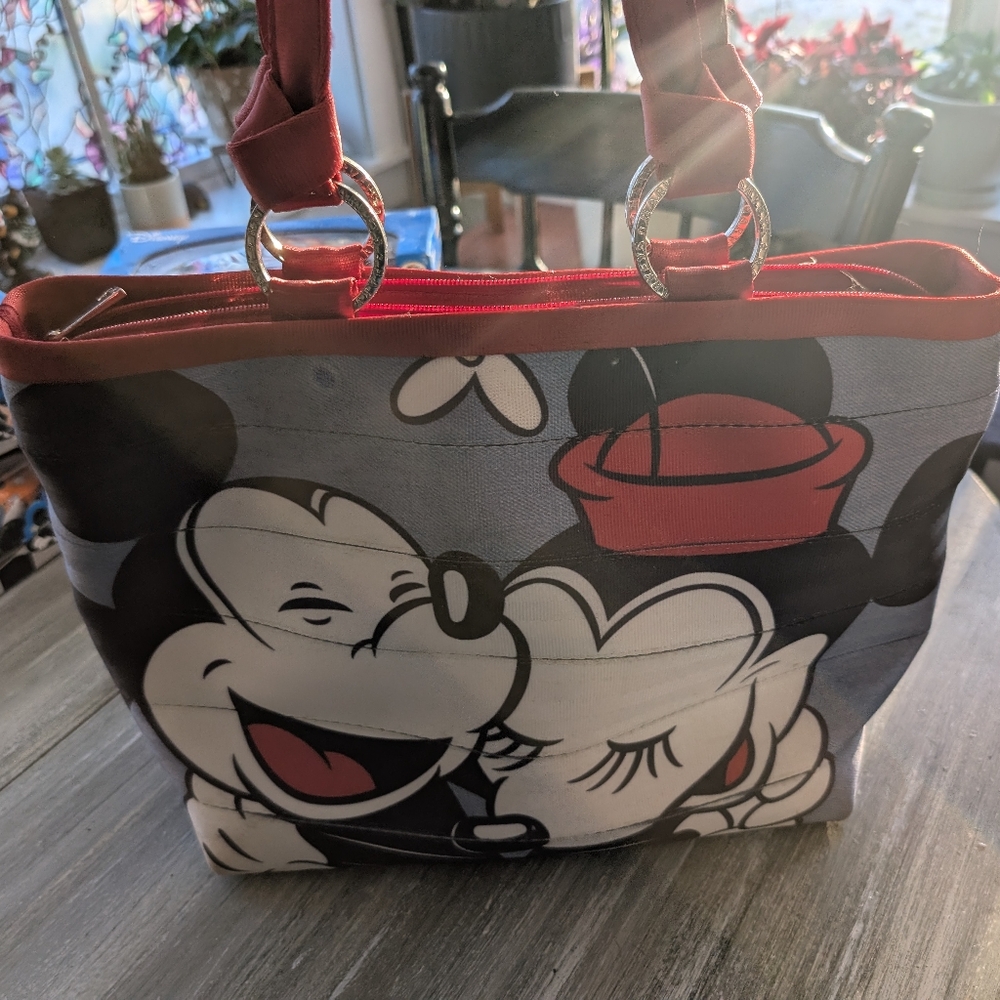 Harvey's Disney Mickey and Minnie Mouse Tote Bag - Black and Red